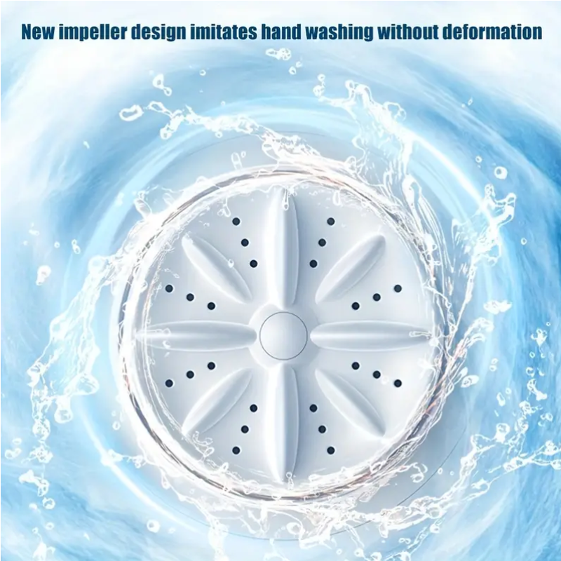 Portable Mini Washer - USB Rechargeable & Cordless