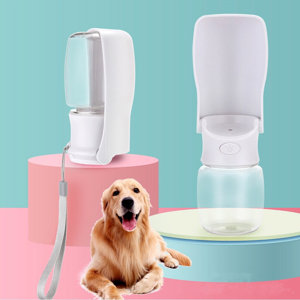 Foldable Dog Water Bottle - Portable Pet Dispenser