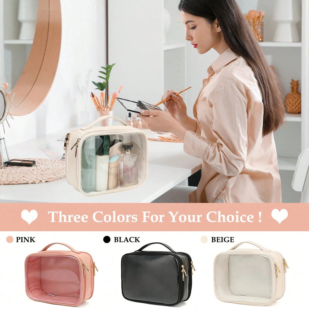 Clear Makeup Bag for Women - Stylish Cosmetic Organizer