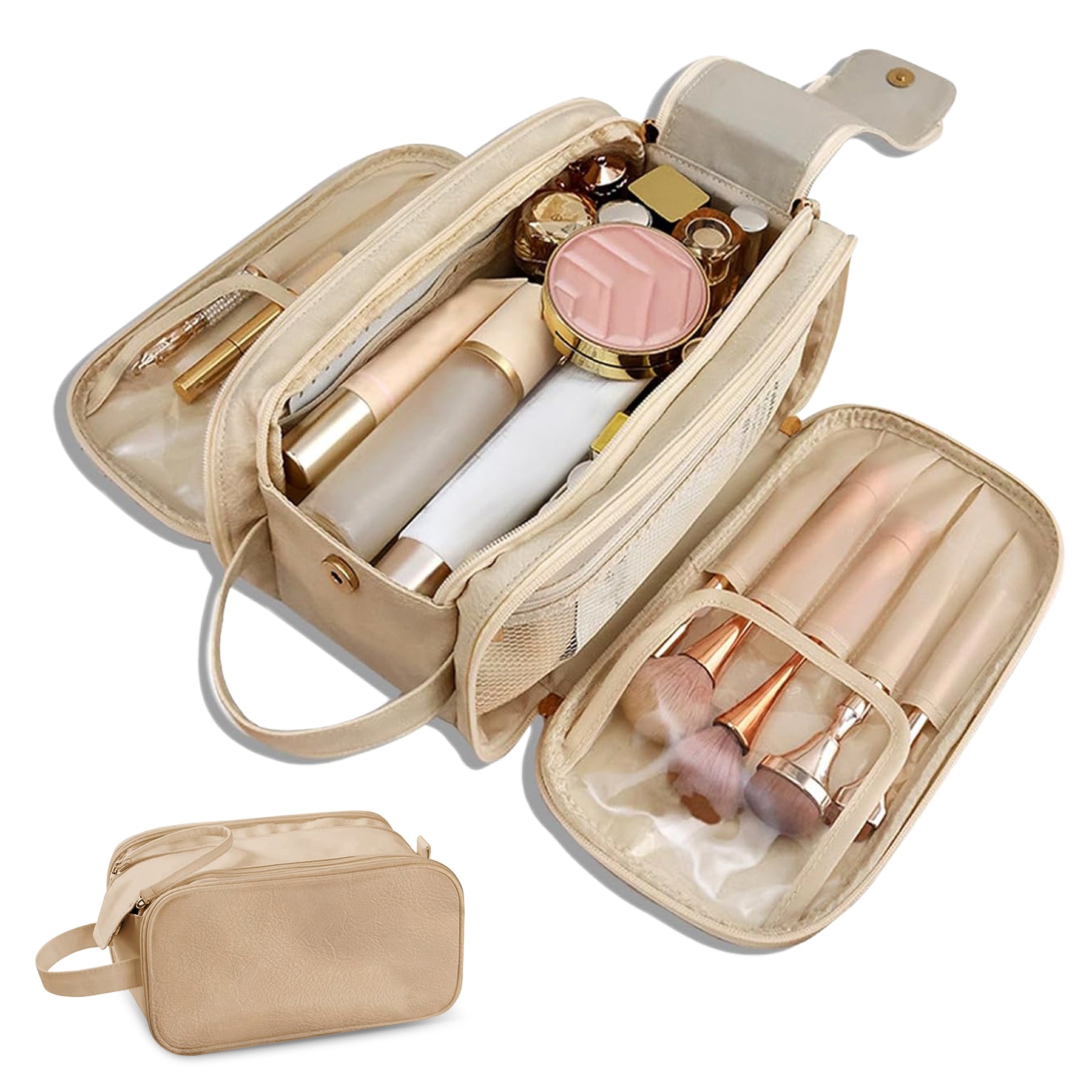 Travel Toiletry Bag for Women & Men - Large Organizer Makeup Bag