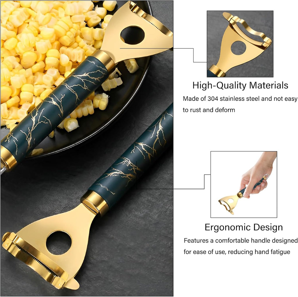2 Pack Corn Peeler - Stainless Steel Corn Cob Stripper Tool