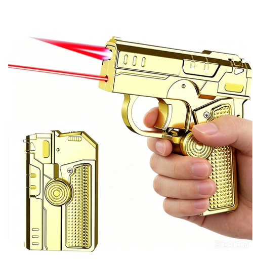 Butane Free 2-in-1 Fidget Spinner Gun Lighter - Foldable Transformer Metal Lighter