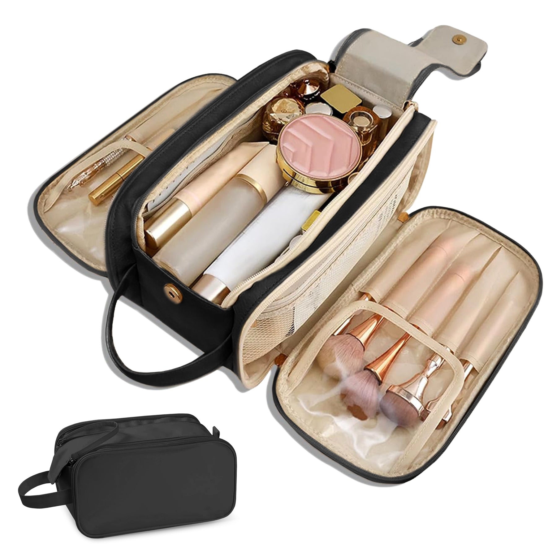 Travel Toiletry Bag for Women & Men - Large Organizer Makeup Bag