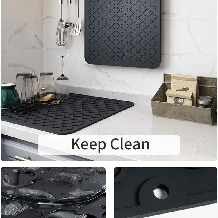 Silicone Dish Drying Mat for Kitchen | Heat Resistant & Durable