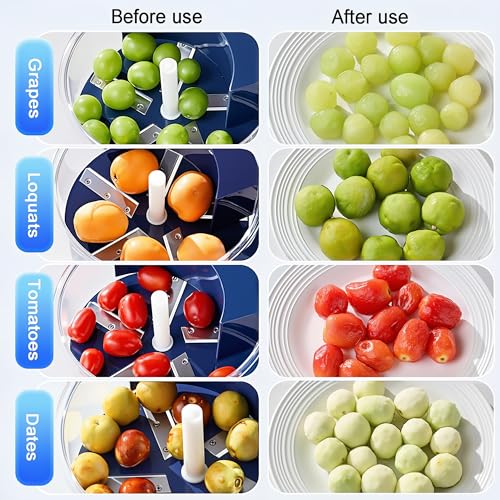 Ormos Electric Grape Peeling Machine - Blue