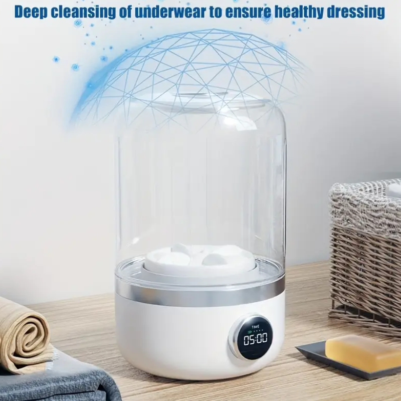 Portable Mini Washer - USB Rechargeable & Cordless