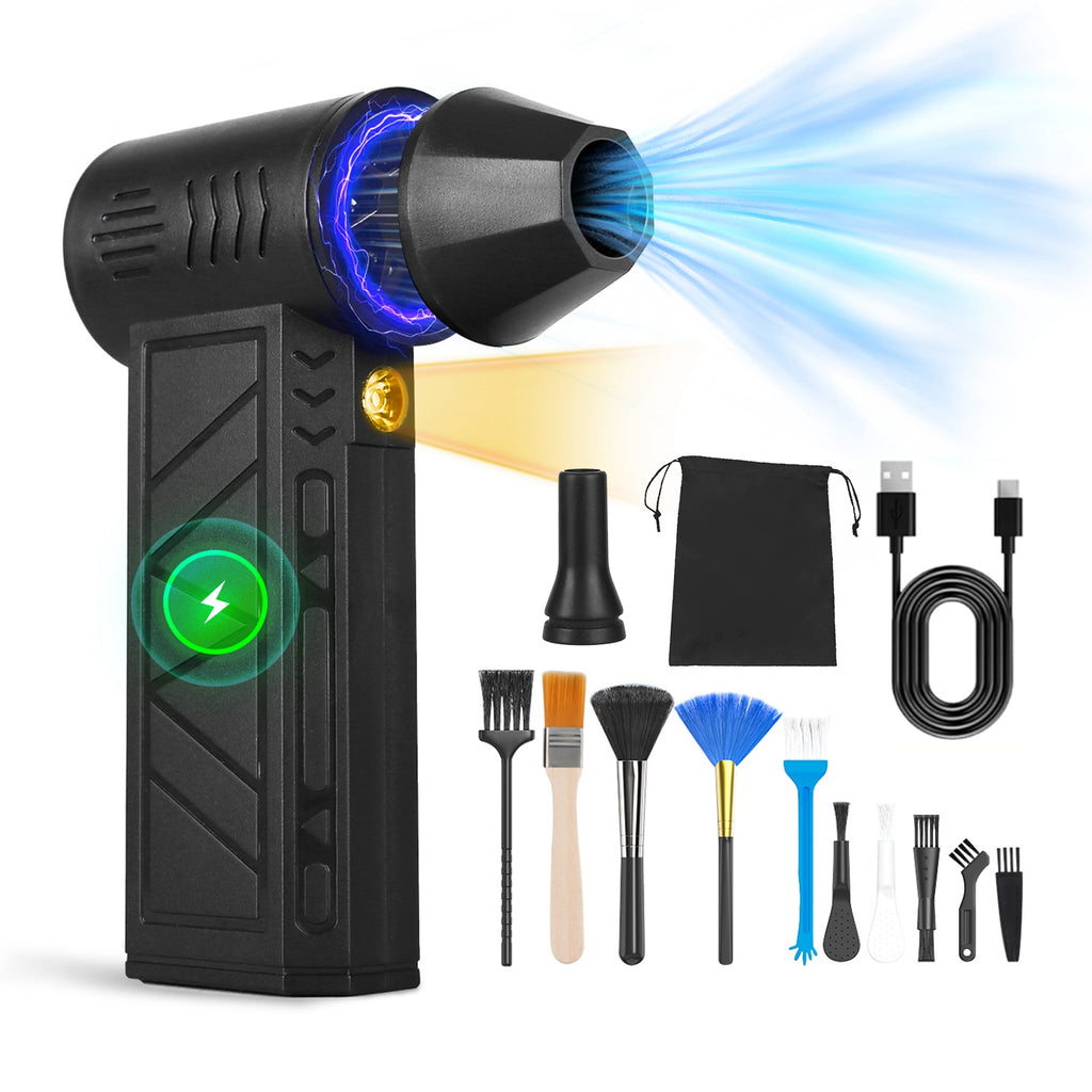 Compressed Air Duster with LED Light - 150,000 RPM