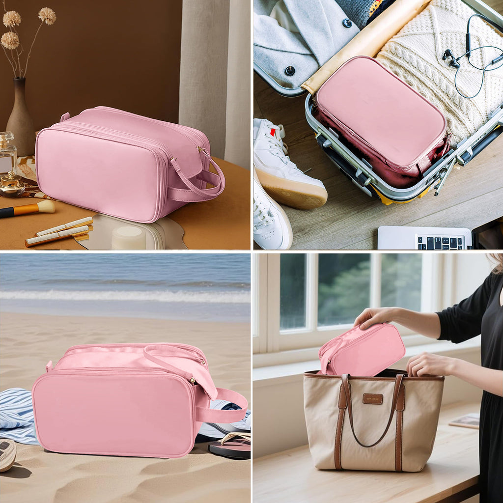 Travel Toiletry Bag for Women & Men - Large Organizer Makeup Bag