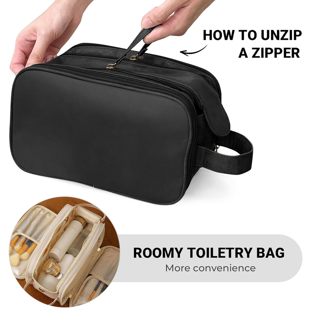 Travel Toiletry Bag for Women & Men - Large Organizer Makeup Bag