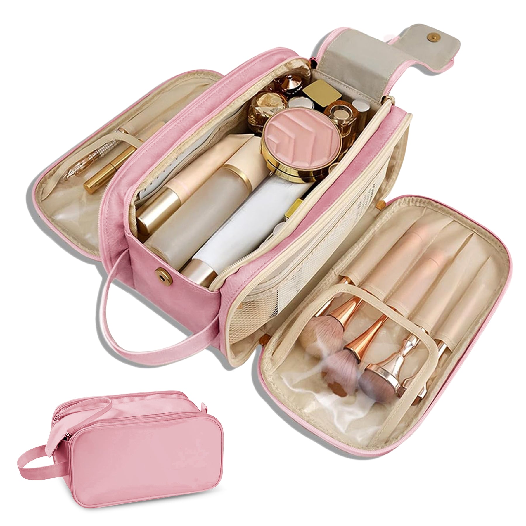 Travel Toiletry Bag for Women & Men - Large Organizer Makeup Bag