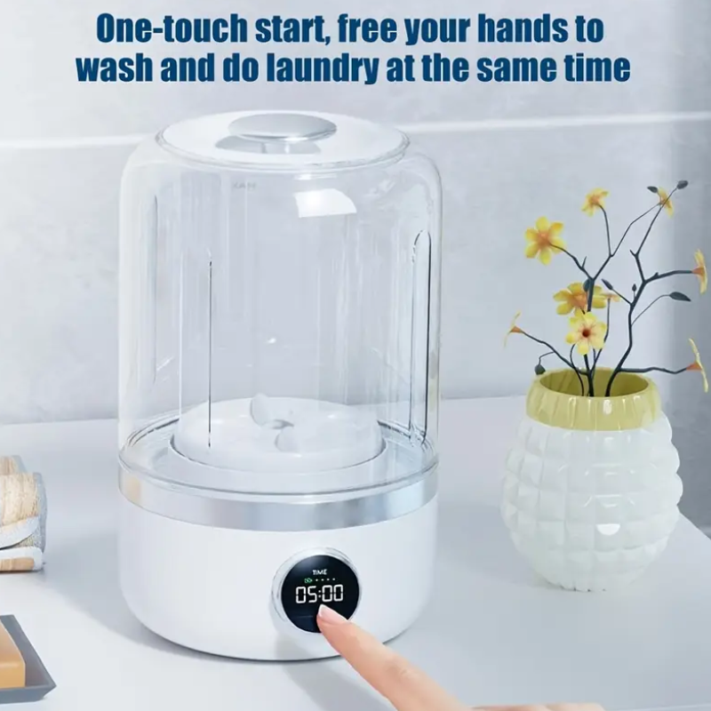 Portable Mini Washer - USB Rechargeable & Cordless