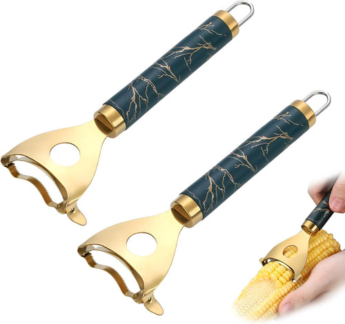 2 Pack Corn Peeler - Stainless Steel Corn Cob Stripper Tool
