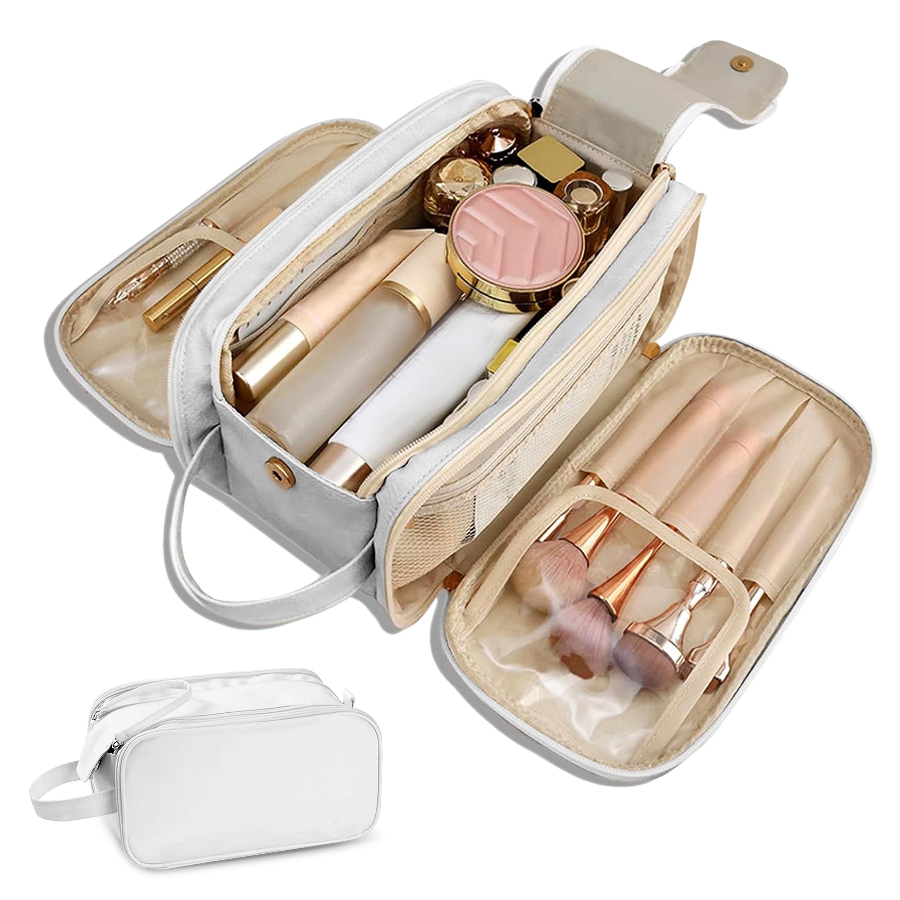 Travel Toiletry Bag for Women & Men - Large Organizer Makeup Bag